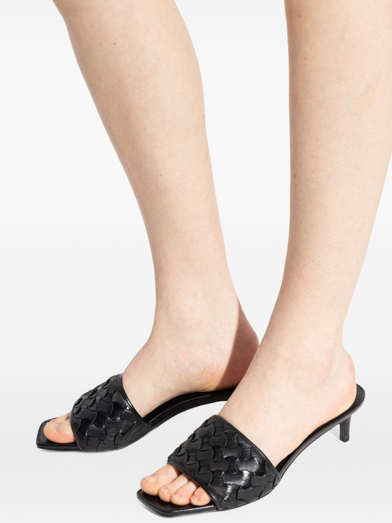 Elyse calf leather heeled pumps 4