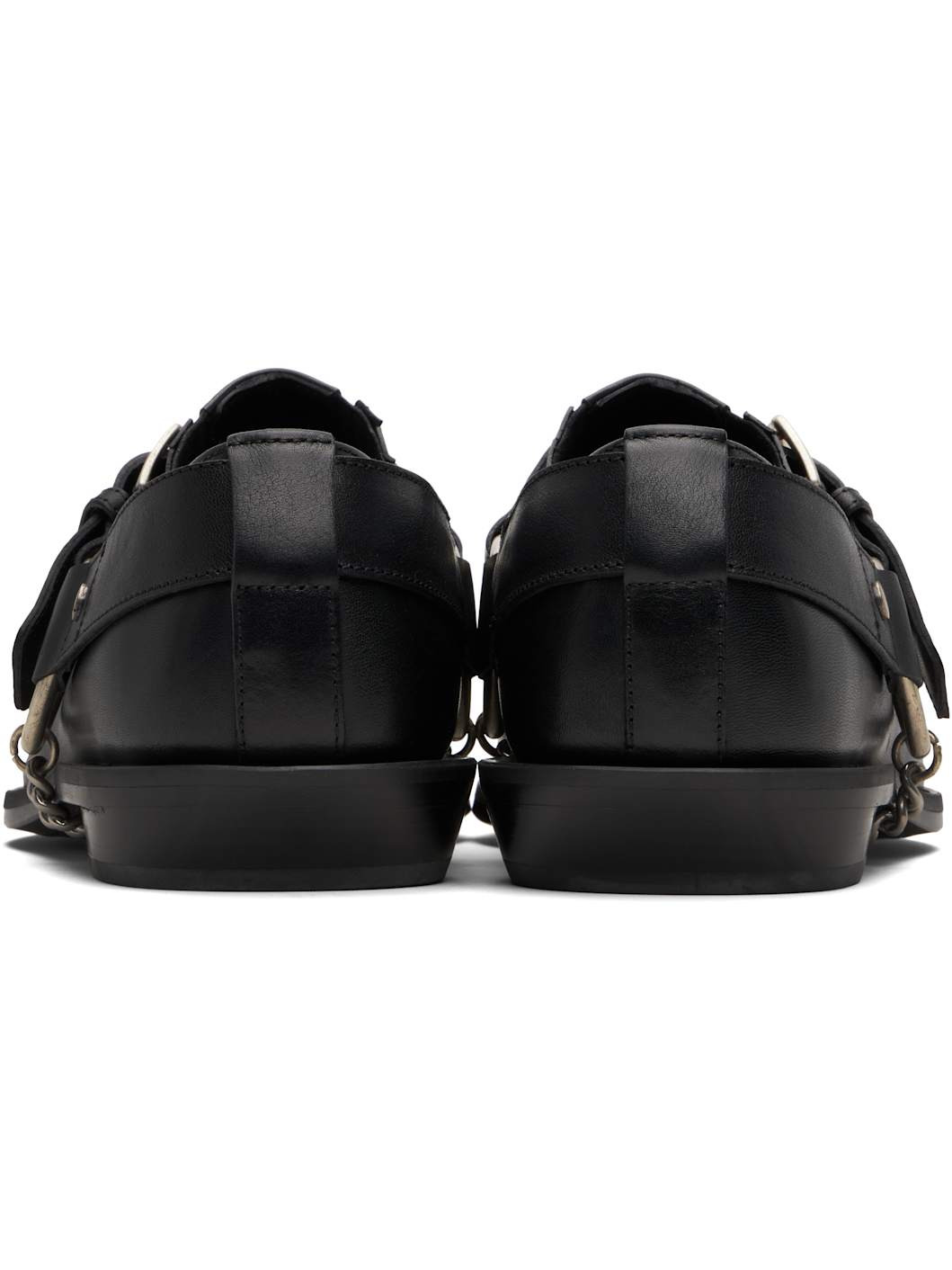 Black Danby Pointy Cowboy Loafers - 2