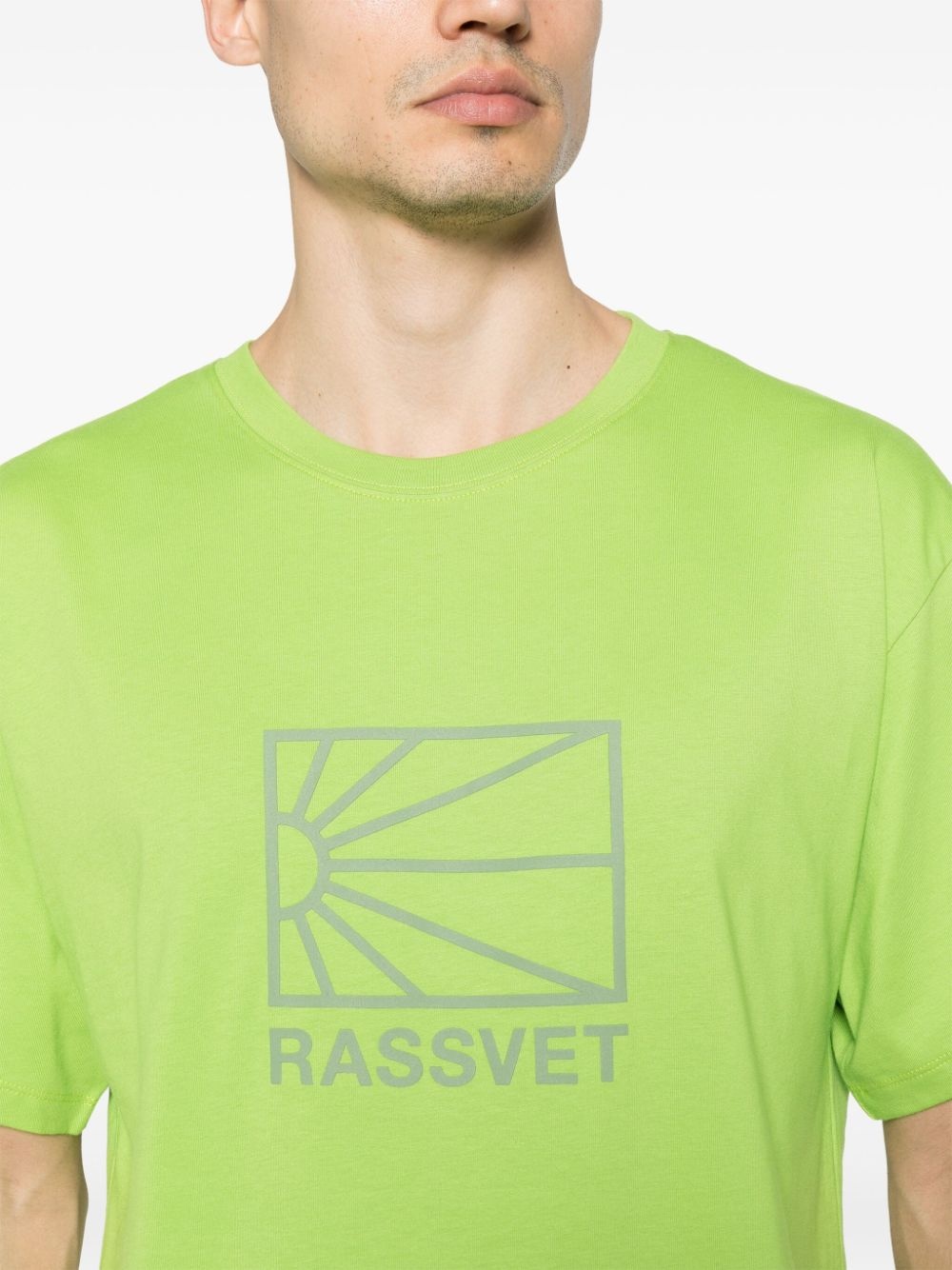 logo-rubberised cotton T-shirt - 5