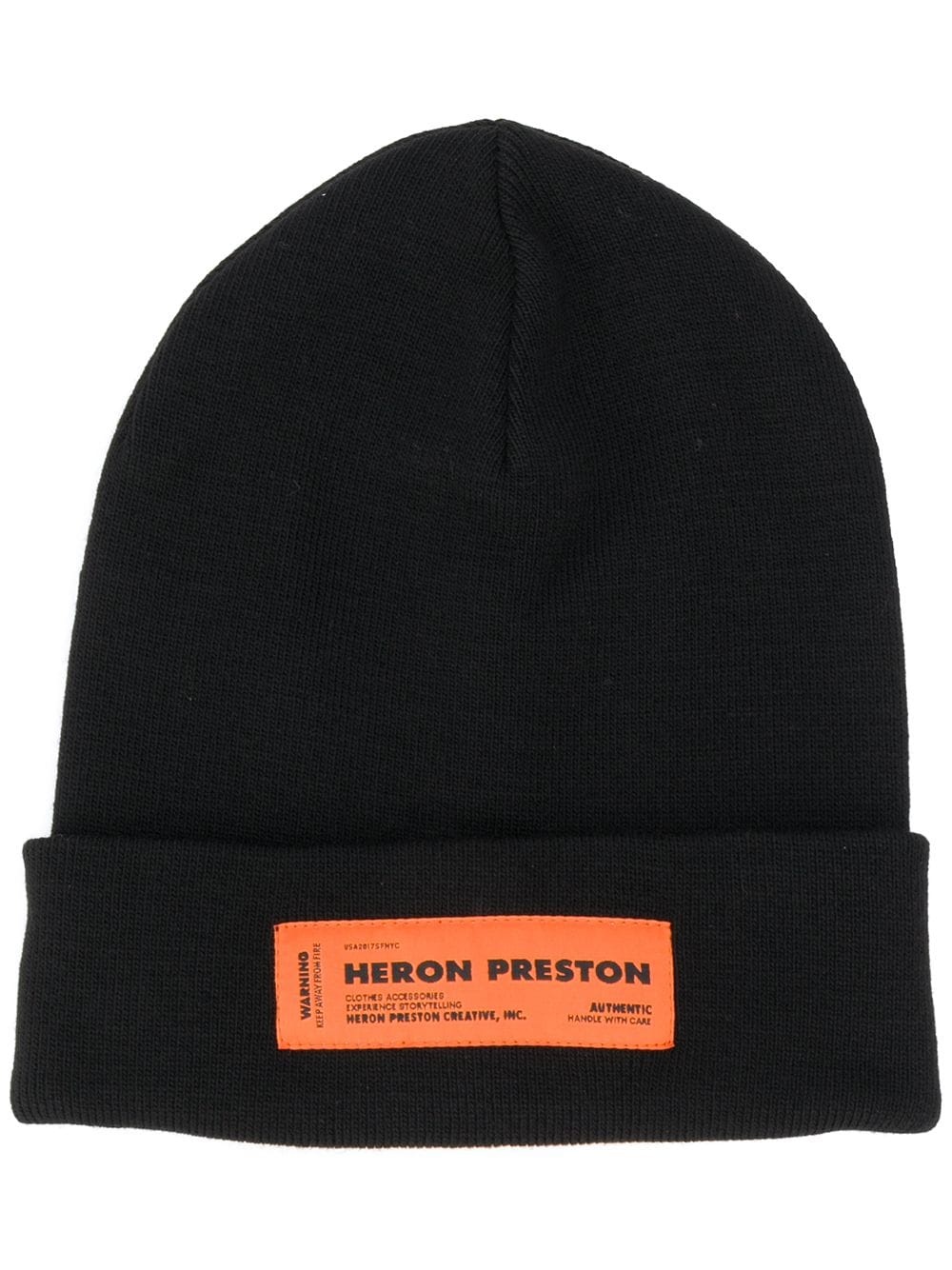 logo patch beanie hat - 1