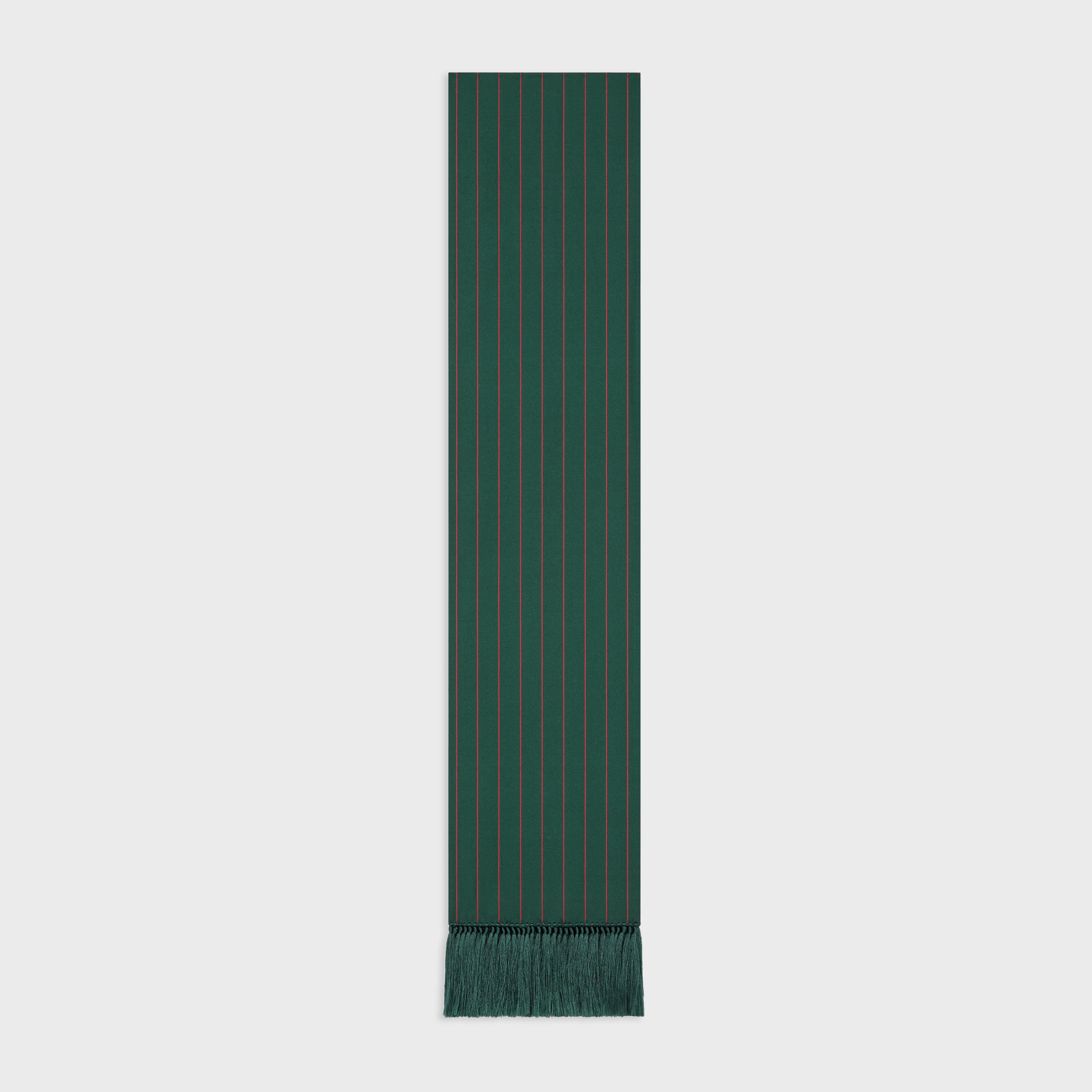 smocking scarf in silk twill - 1