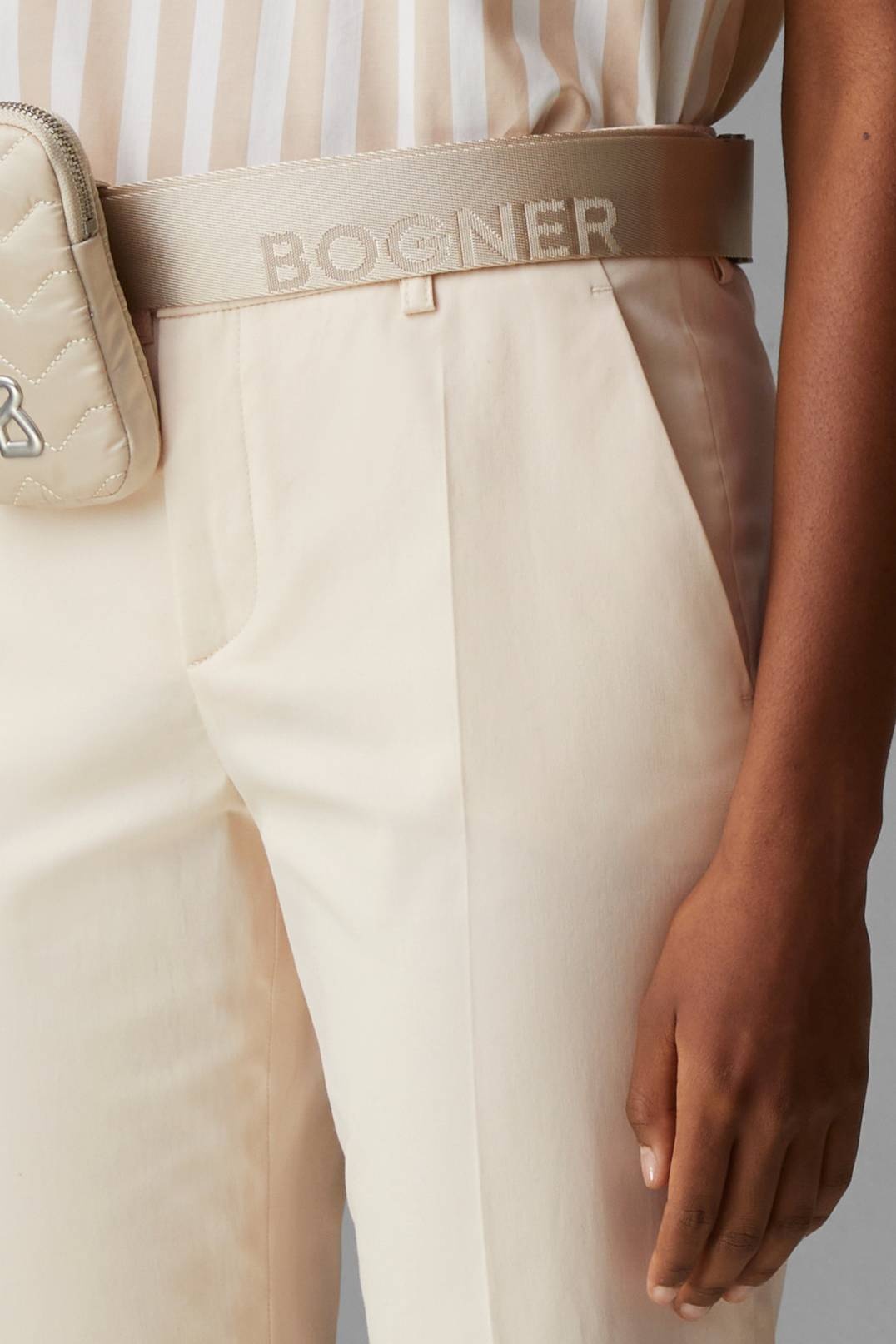 JOY STRETCH PANTS IN CREAM - 5