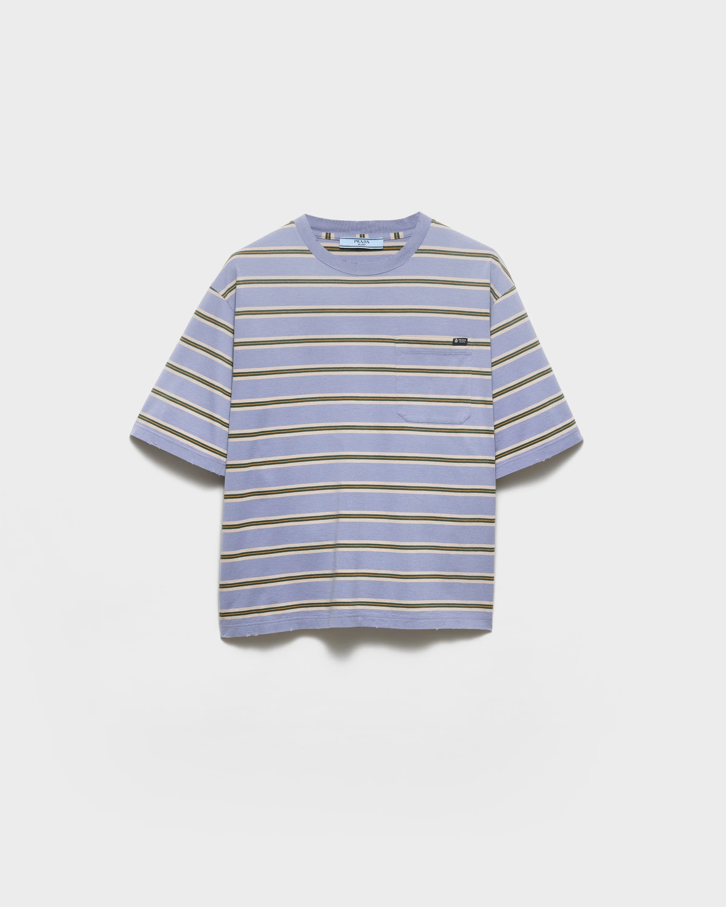 Striped cotton jersey T-shirt - 1