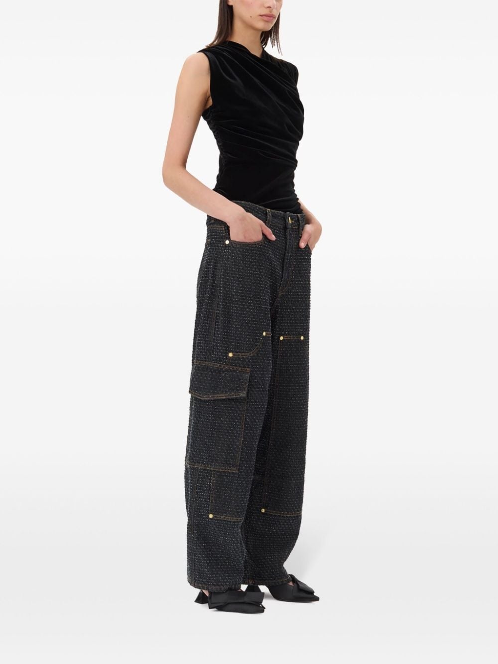 ruched-detailing top - 3
