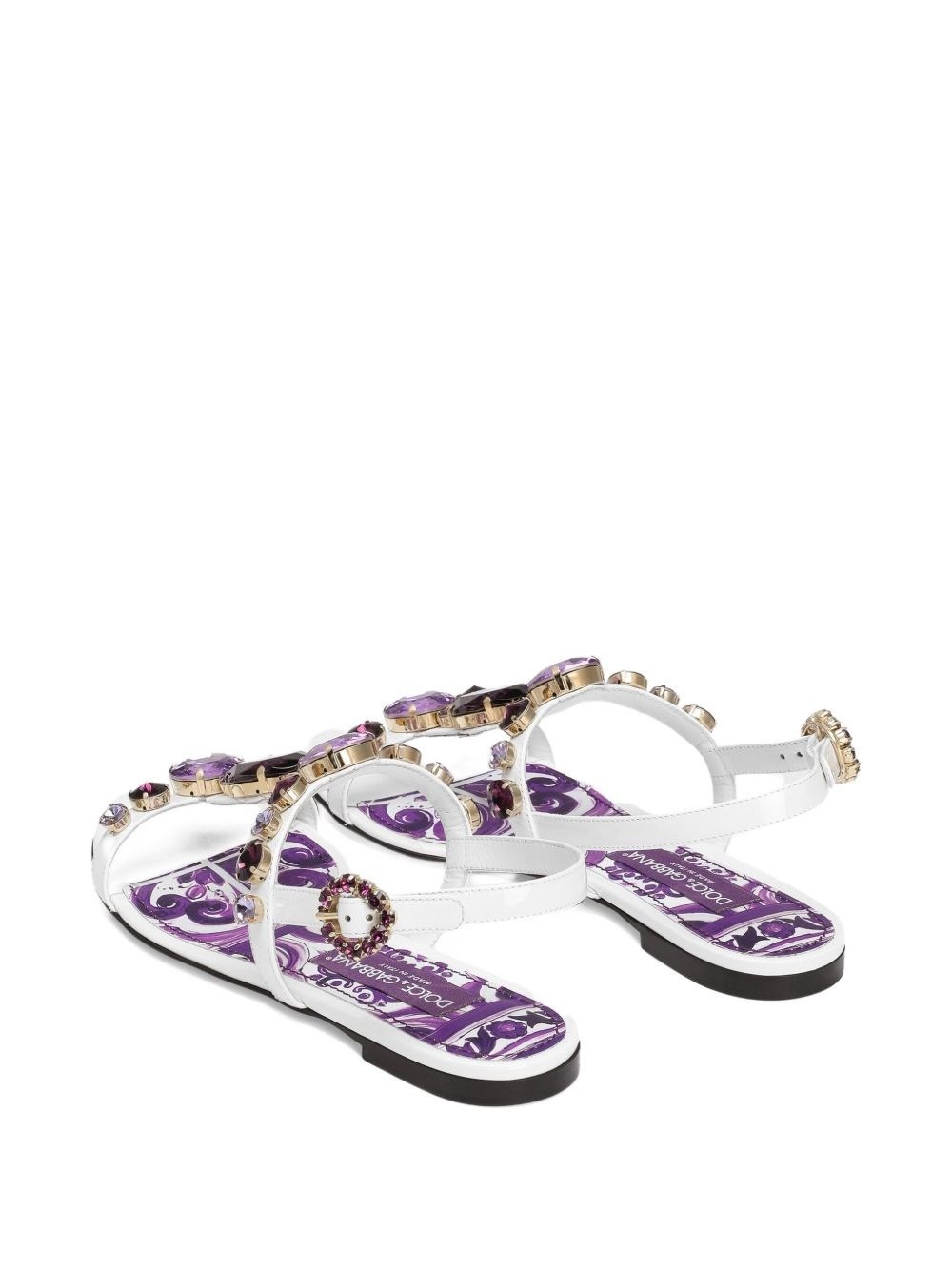 Maiolica leather sandals - 3