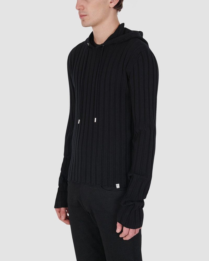 RIBBED KNIT HOODIE 7
