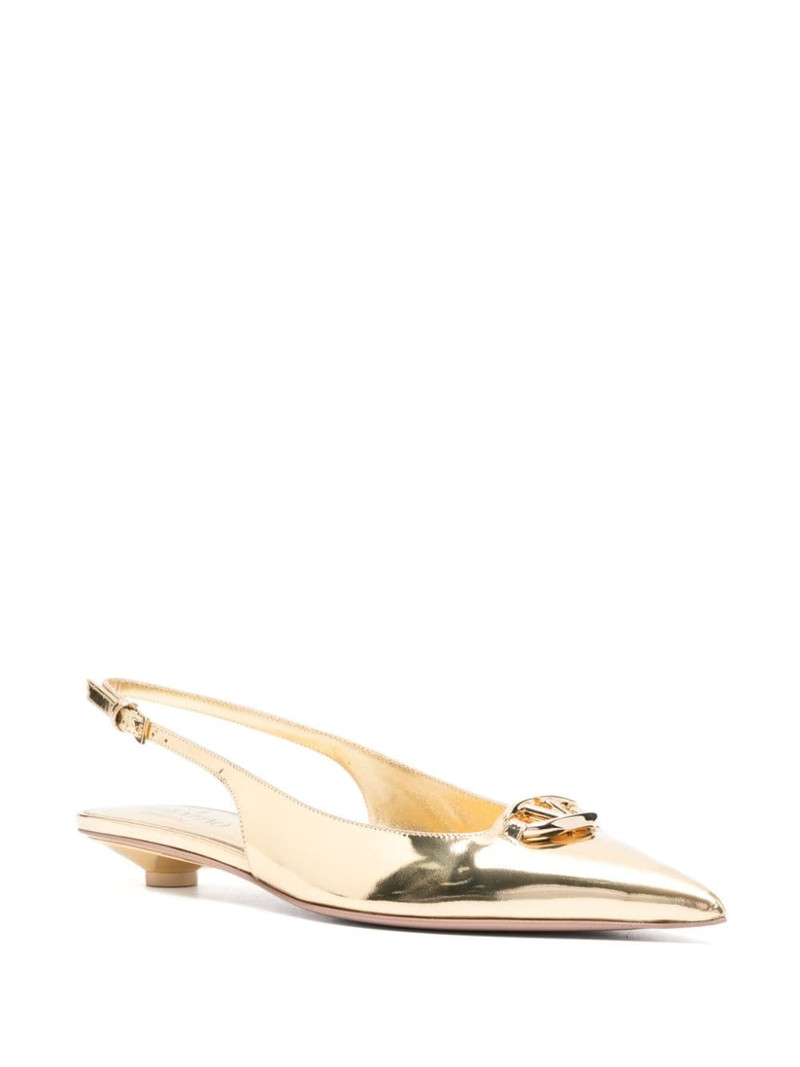 Valentino 25mm VLogo slingback pumps outlook