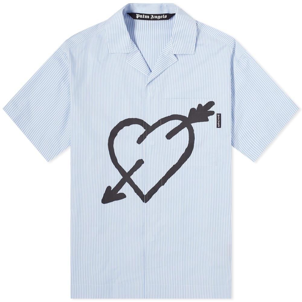 Palm Angels Pierced Heart Vacation Shirt - 1