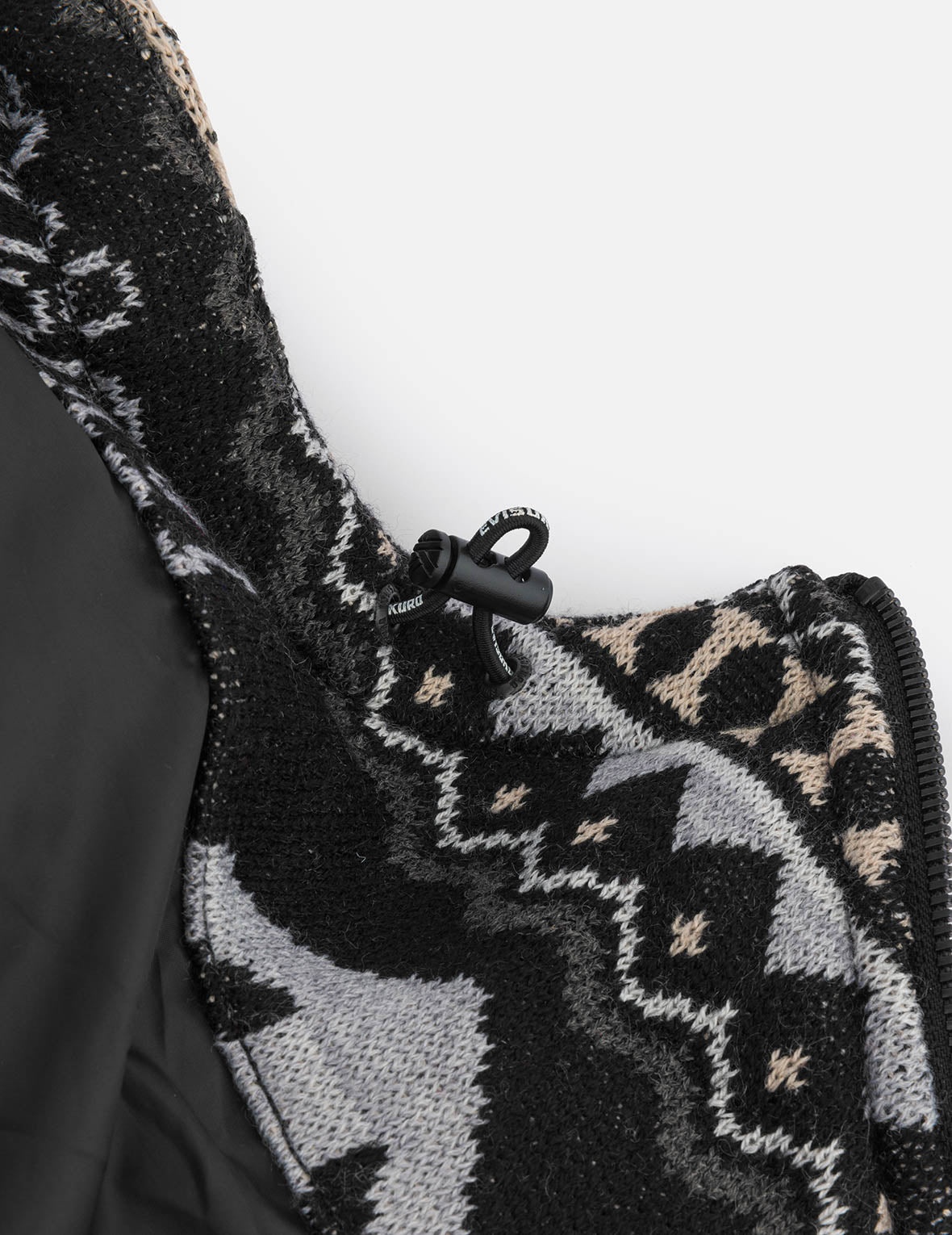 Allover Kamon Intarsia Oversized Down Jacket - 7