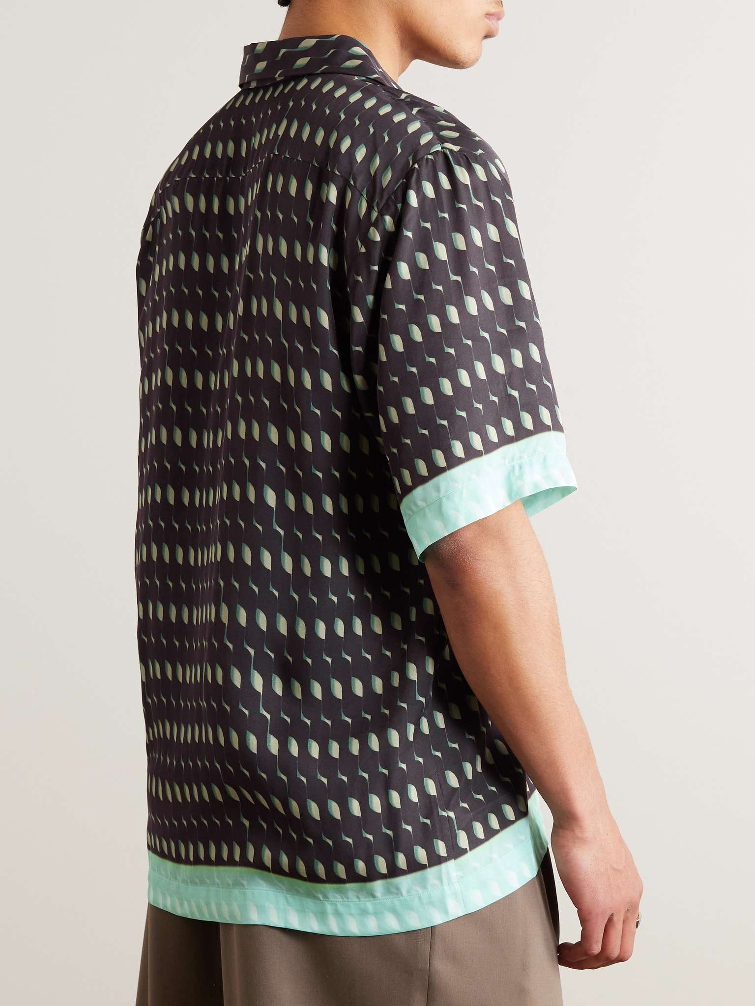 Printed Satin Shirt - 3