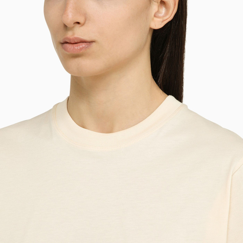 Ivory crew-neck t-shirt 4