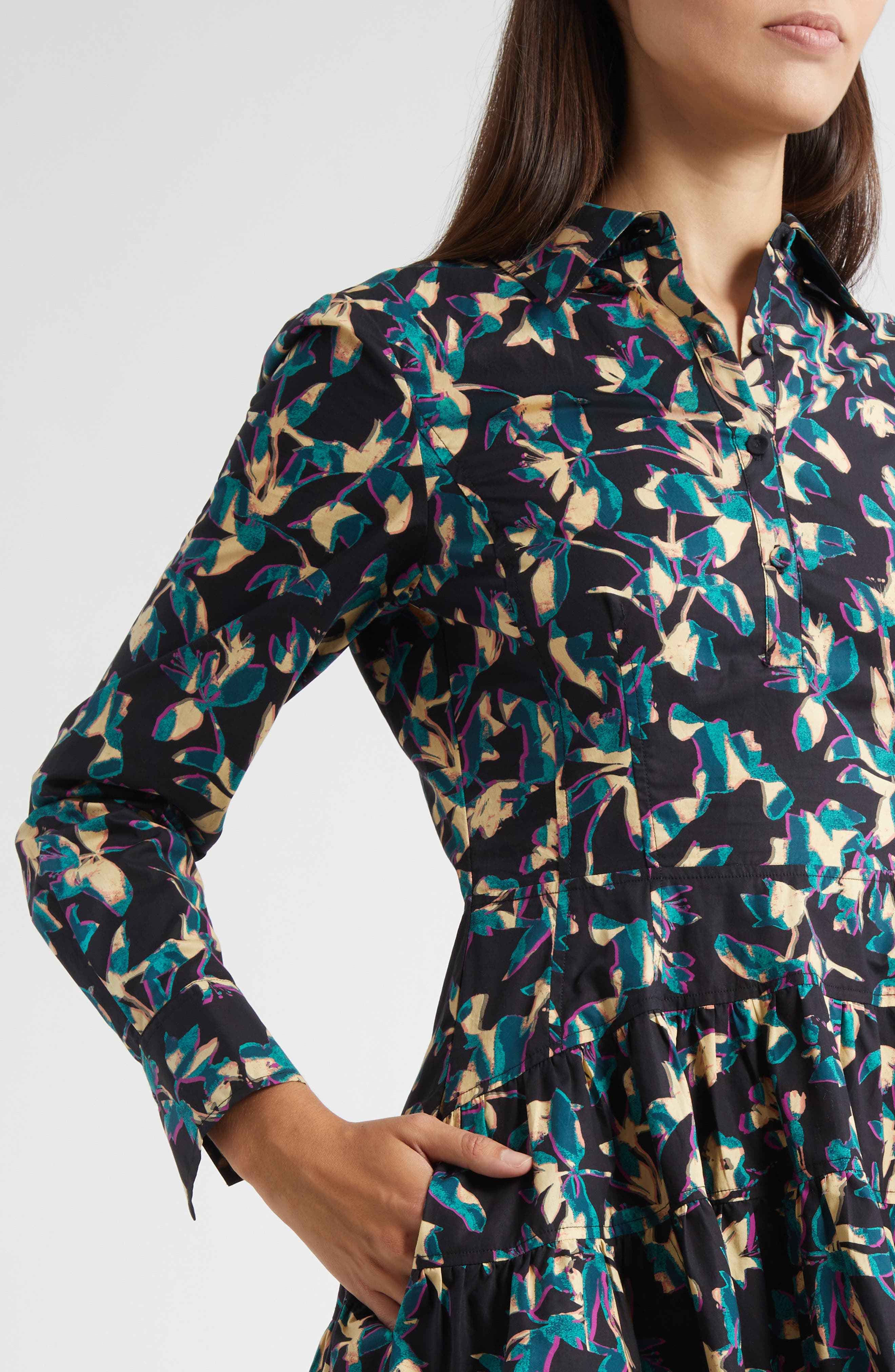 Ulla Johnson Nanette Long Sleeve Minidress in Kaleidoscope at Nordstrom - 4