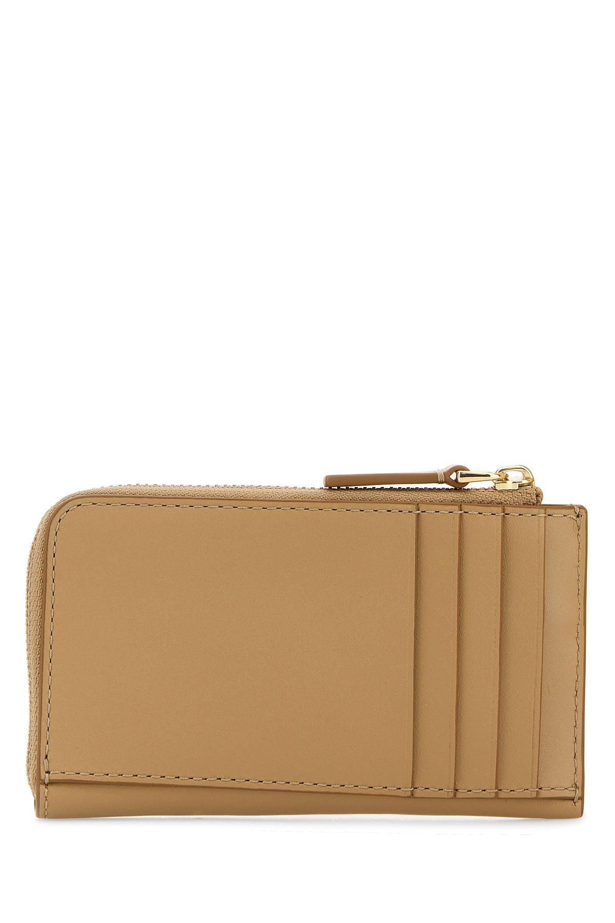 Camel leather card holder - 3