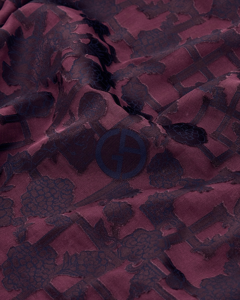 GIORGIO ARMANI JACQUARD VISCOSE AND SILK STOLE outlook