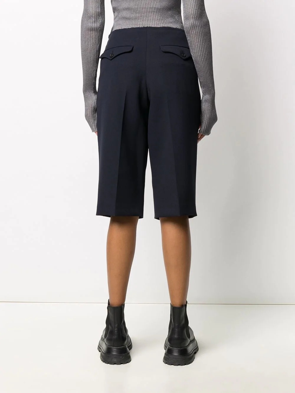 tailored knee-length shorts - 4