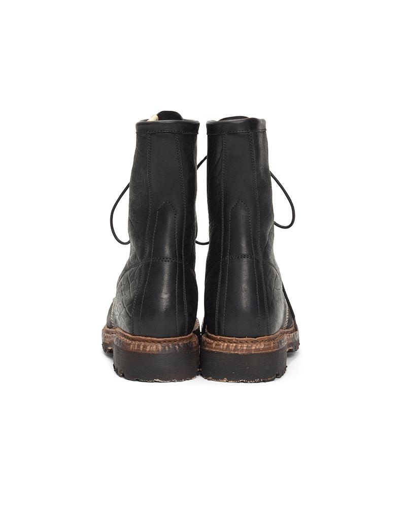 SCOUT PLAIN TOE BOOTS HI-FOLK BLACK - 4