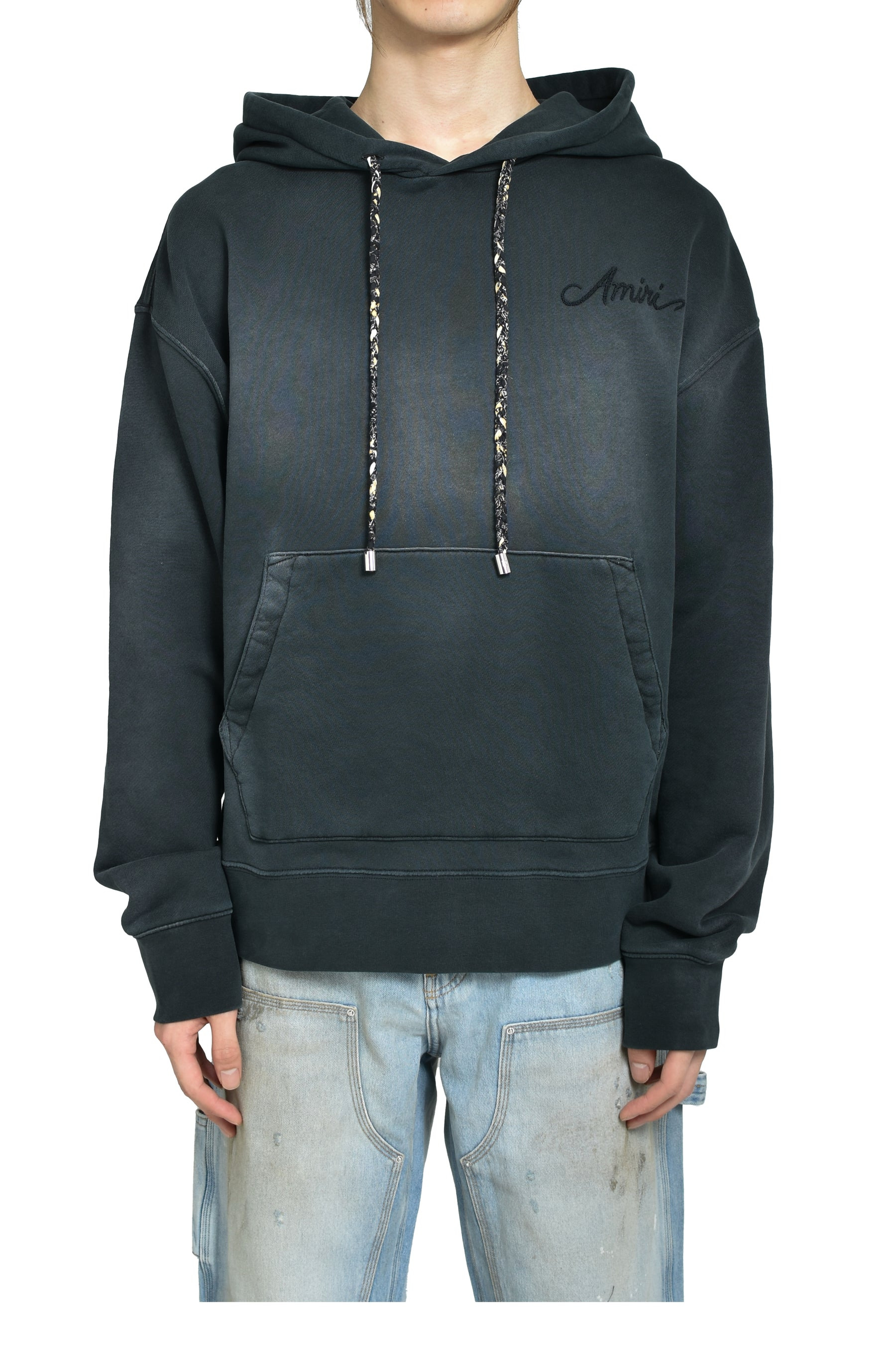 BLEACH BANDANA OS HOODIE / BLK - 1