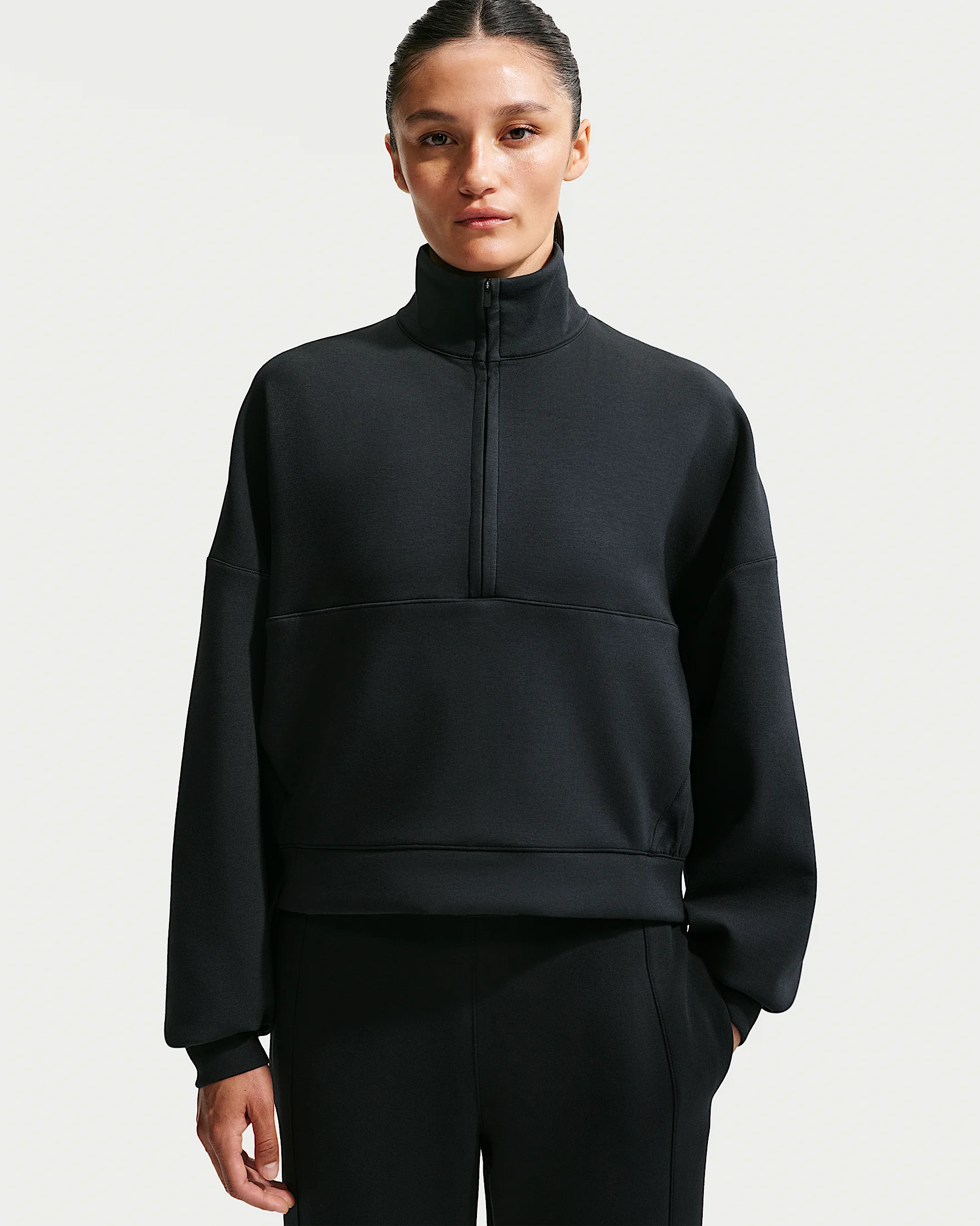 Nike 24.7 ImpossiblySoft Women's Dri-FIT Oversized 1/2-Zip Top - 1
