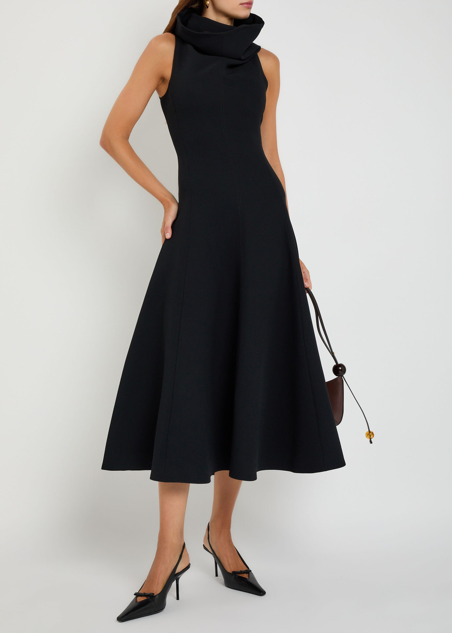 Jacquemus La Robe Triangle Crepe Midi Dress - 4