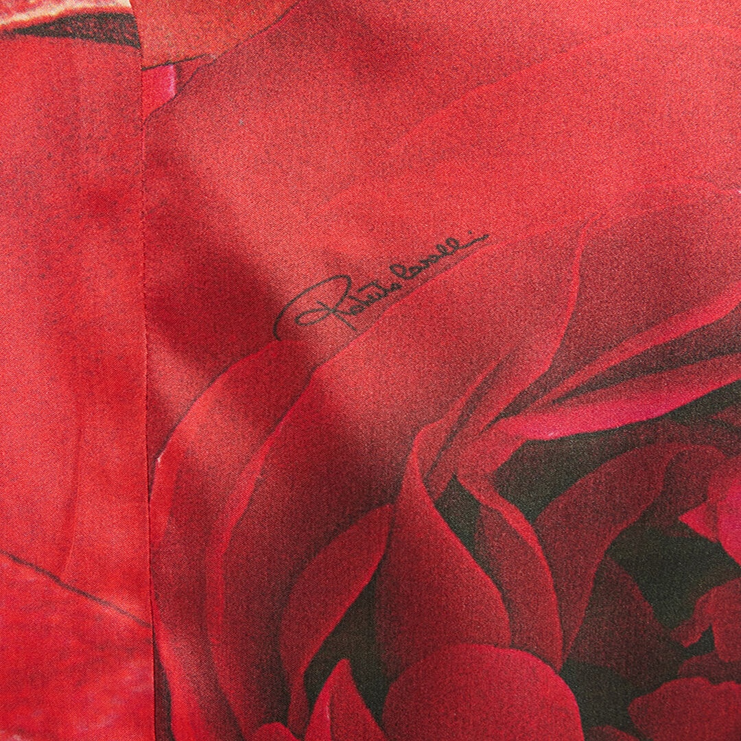 Rose-Print Shirt-Style Jumpsuit - 5