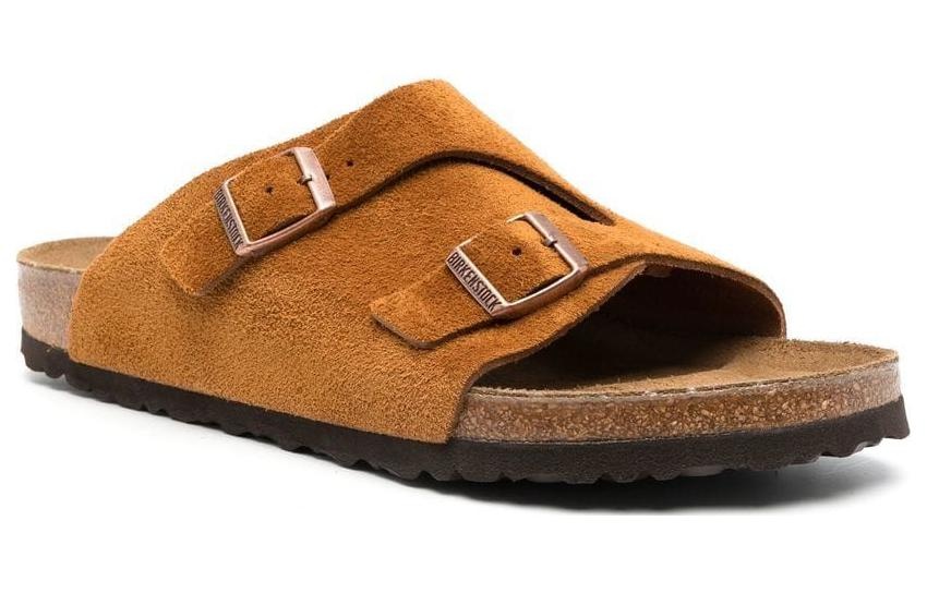 (WMNS) Birkenstock Zrich Suede Leather 'Mink' 1023842 - 2
