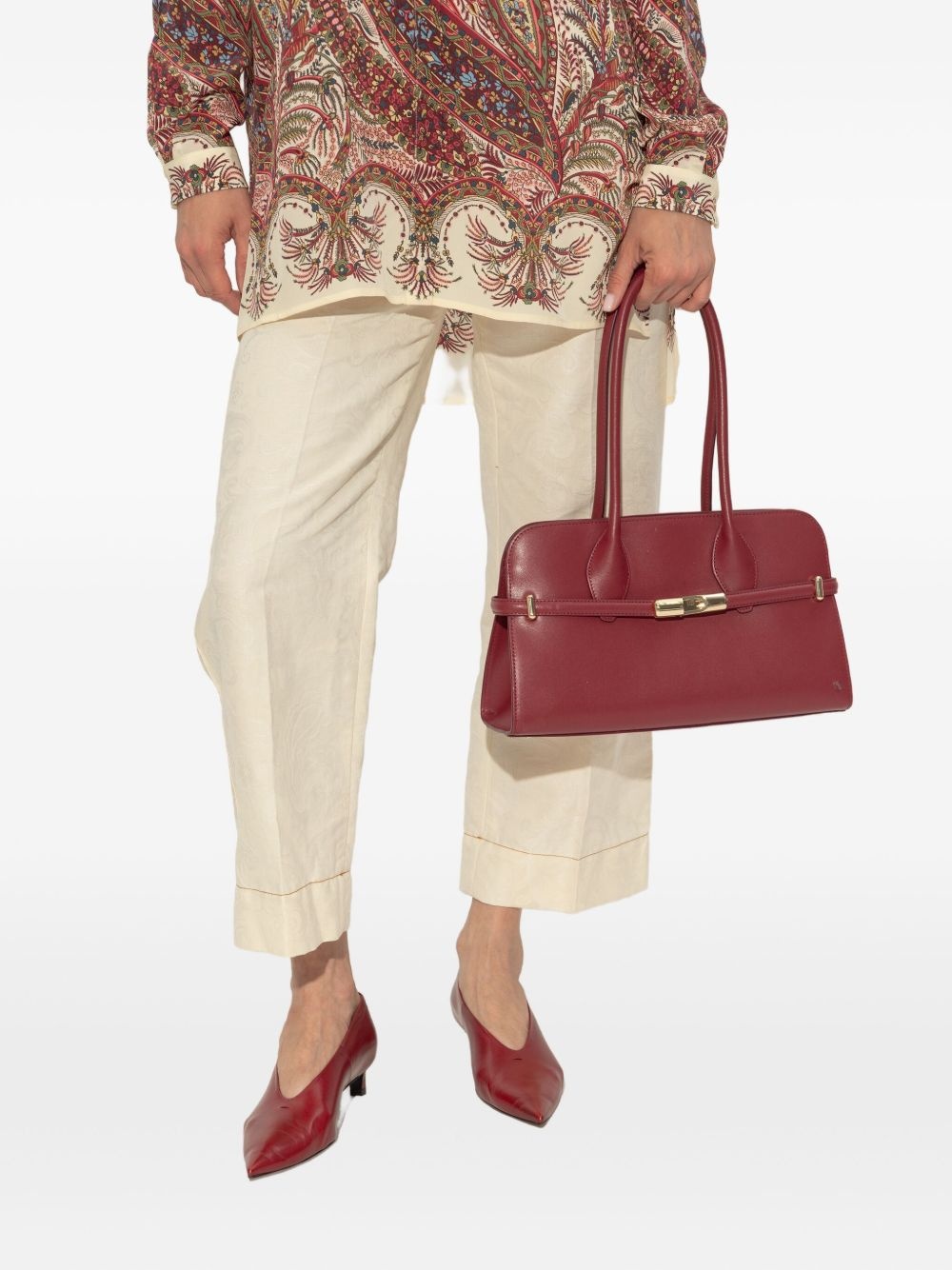 leather top-handle bag - 2