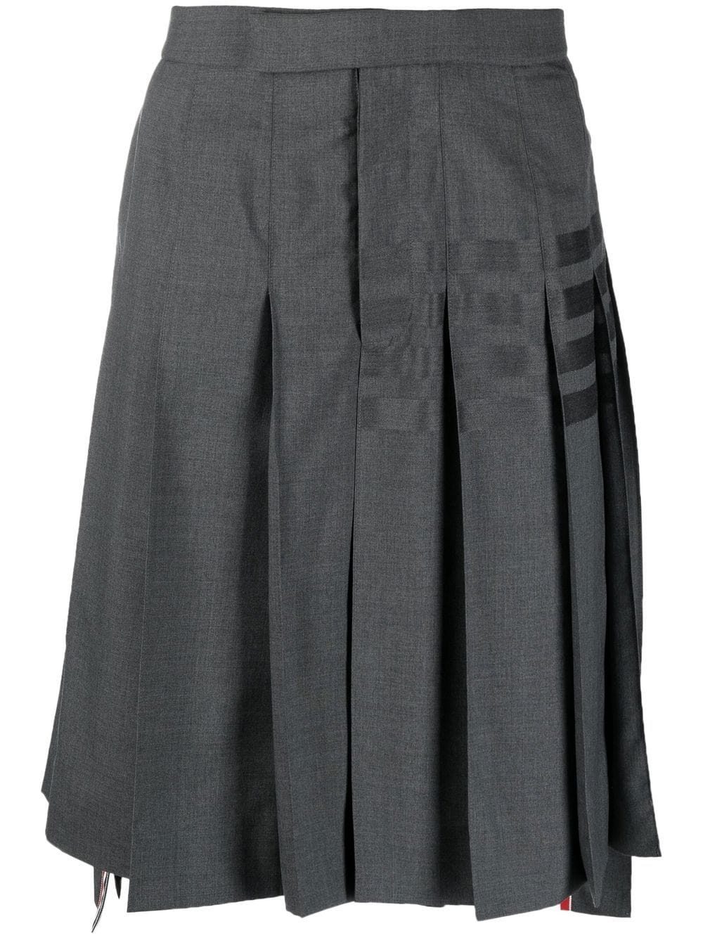 stepped box-pleat skirt - 1
