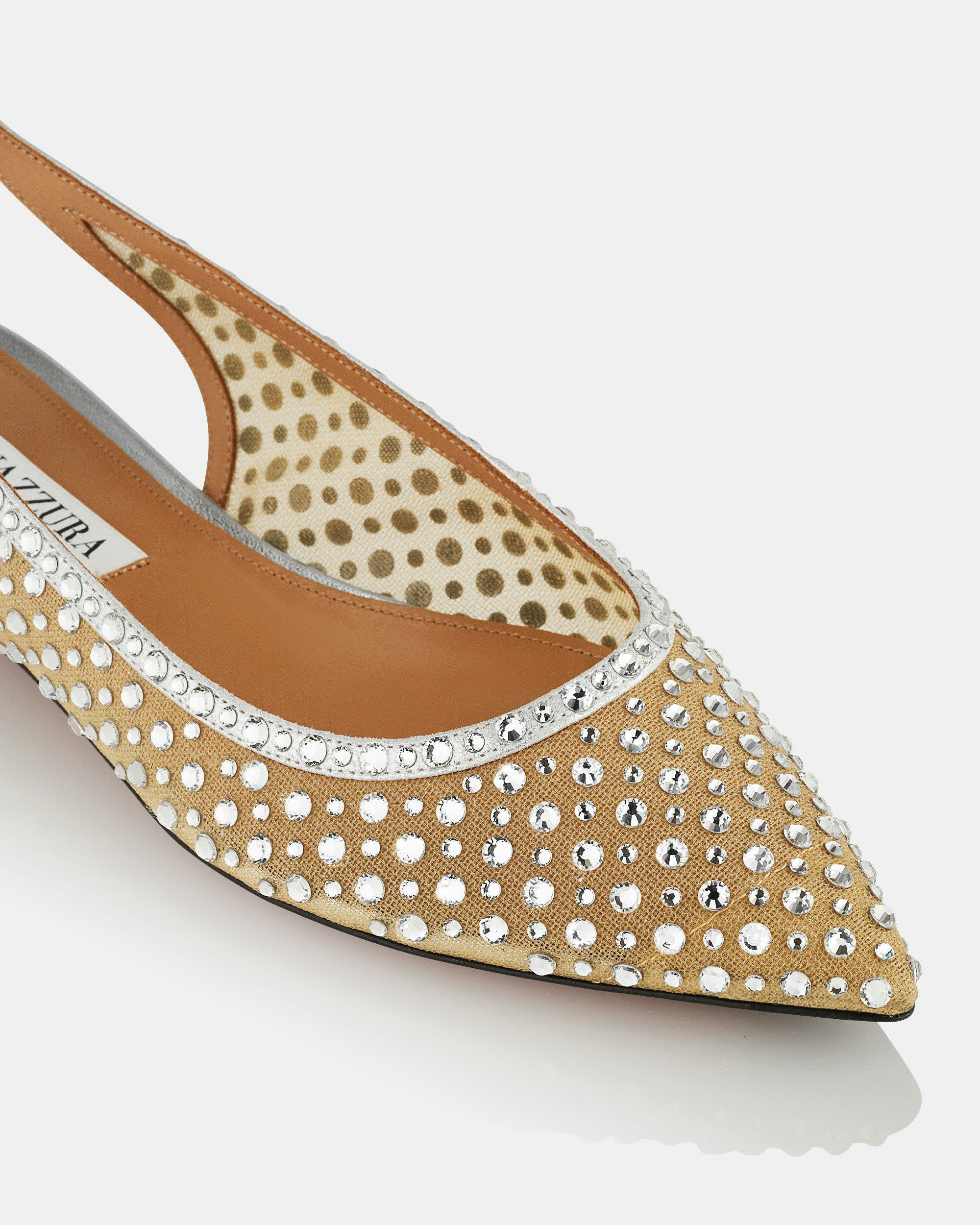 Bow Tie Crystal Tulle Flat - 6