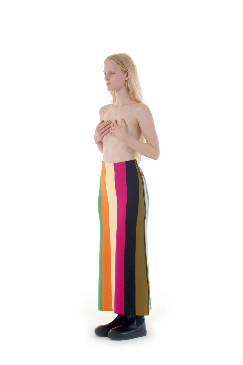 SUNNEI KNIT SKIRT / multicolor stripes outlook