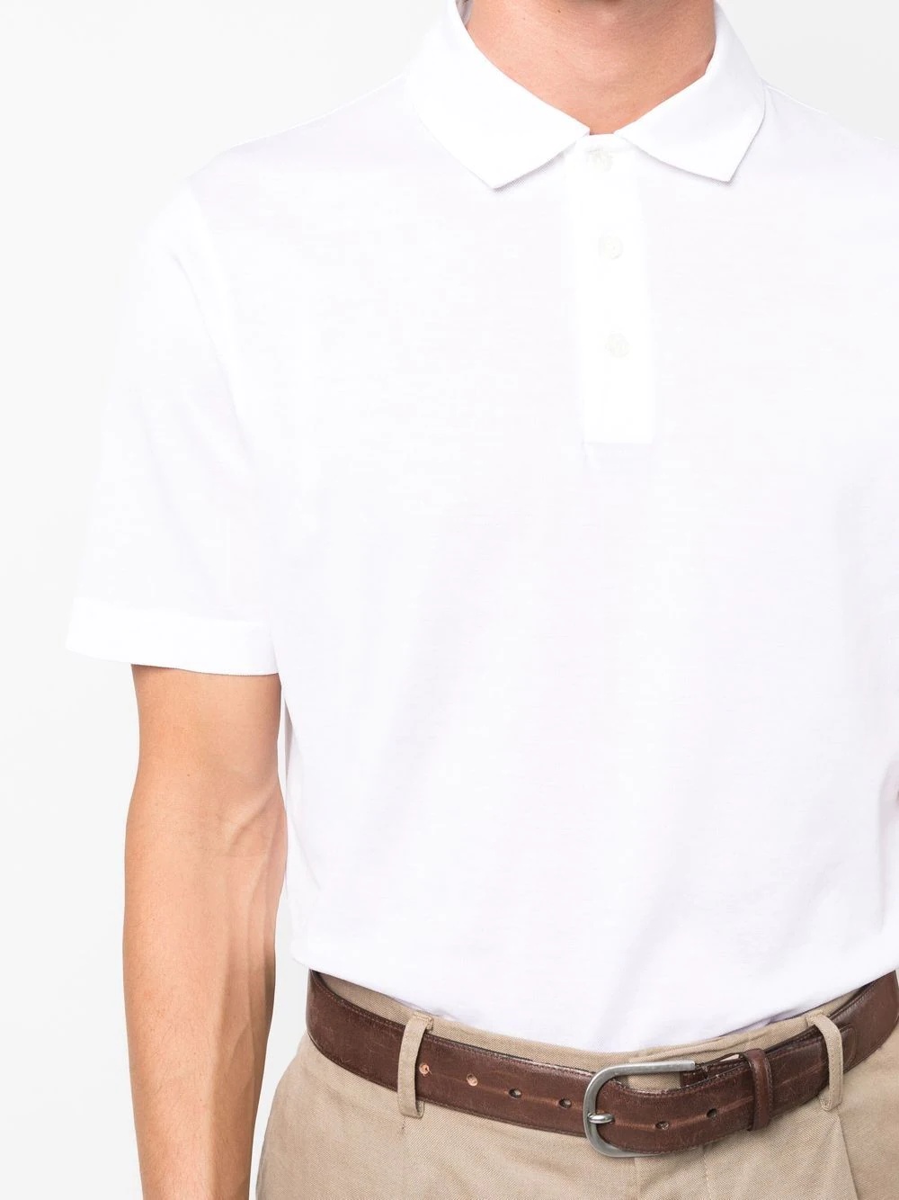 short-sleeve cotton polo shirt - 5