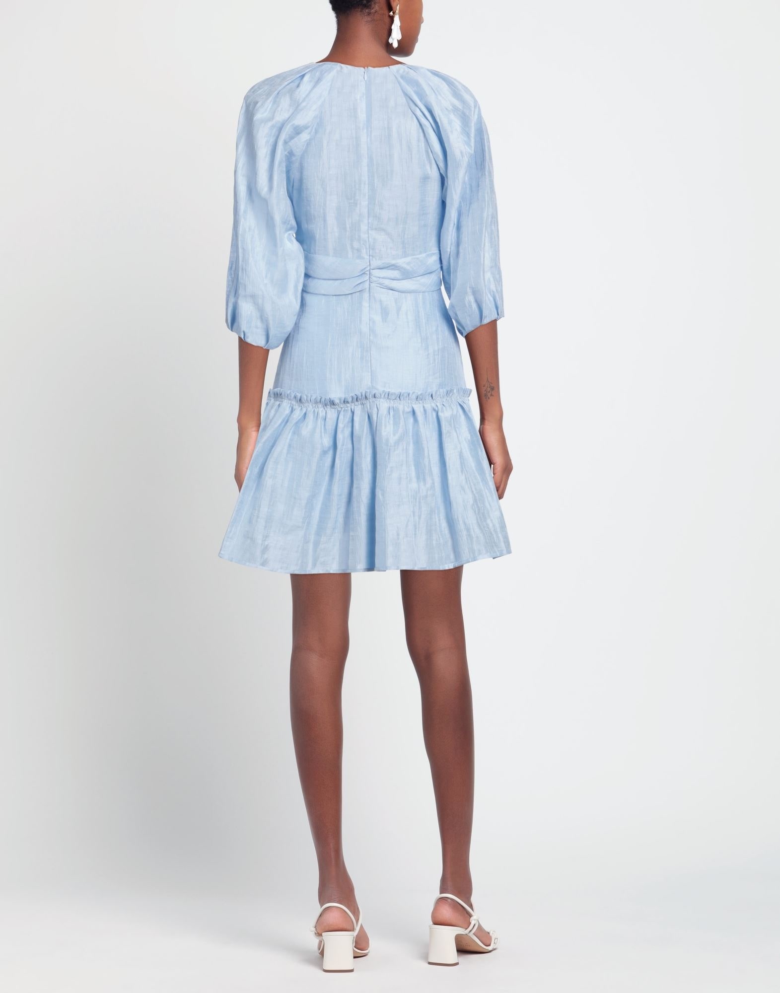 Sky blue Women's Short Dress - 4