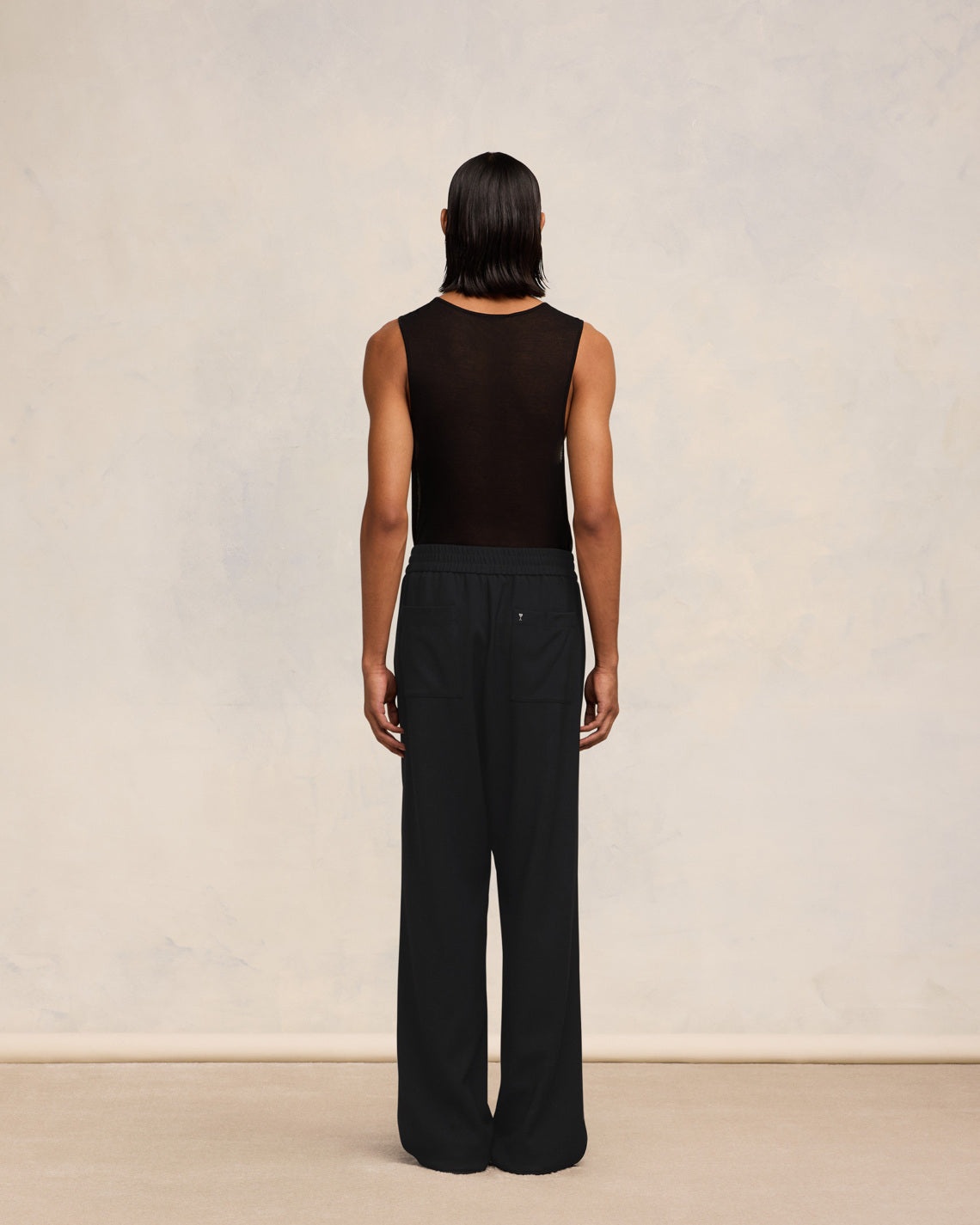 WIDE ELASTICATED WAIST TROUSERS - 4