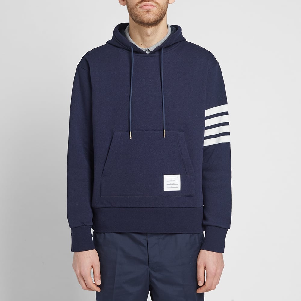 Thom Browne Shell Back Cashmere Pullover Hoody - 7