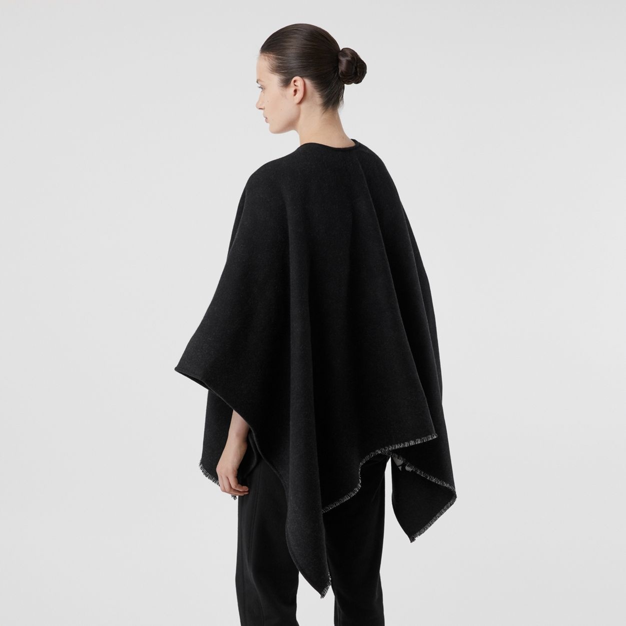 Monogram Wool Jacquard Cape - 3