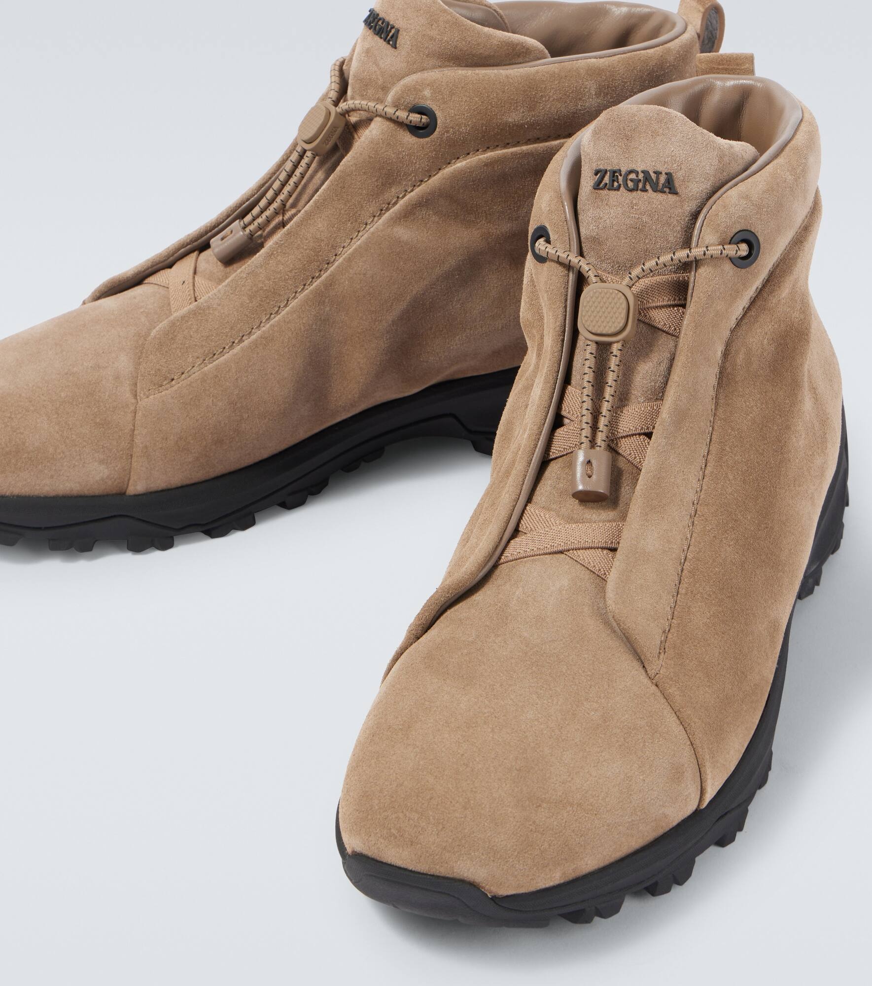 Triple Stitch suede high-top sneakers - 3