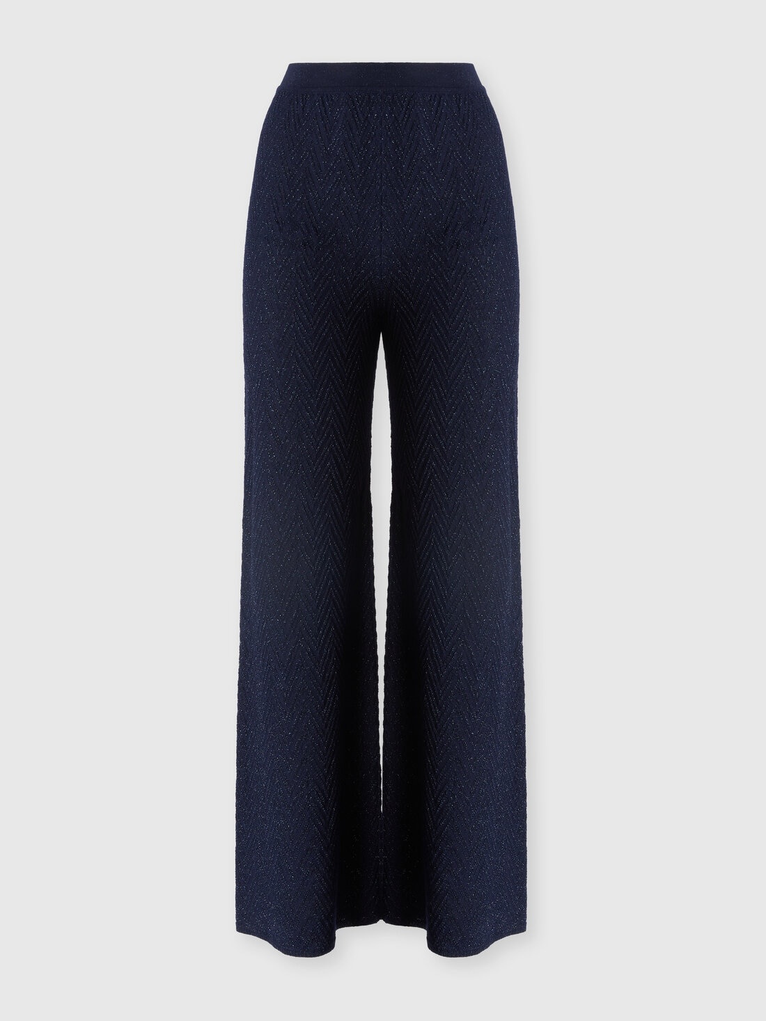 Straight-leg jacquard trousers - 1