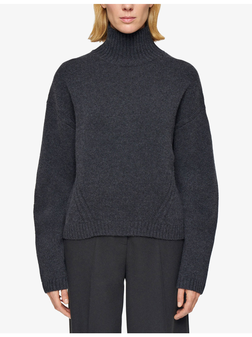 Luxe High-Neck Cashmere Jumper - 3
