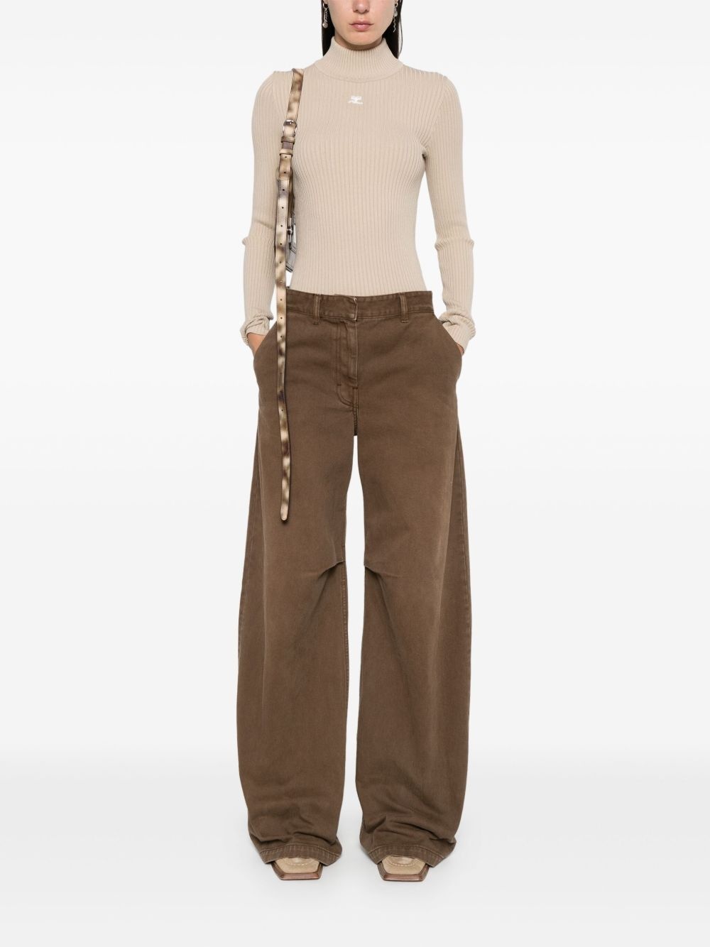Reedition ribbed sweater - 2
