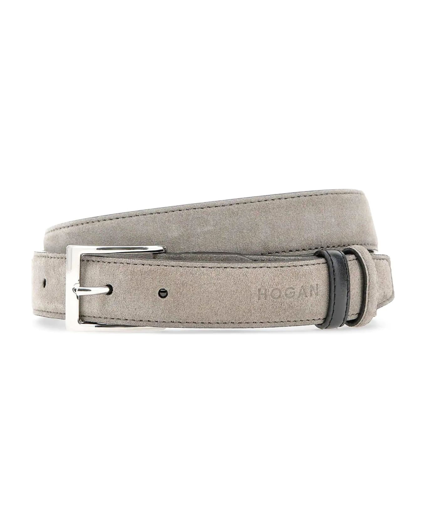 Leather Belt With Embossed Logo - 1