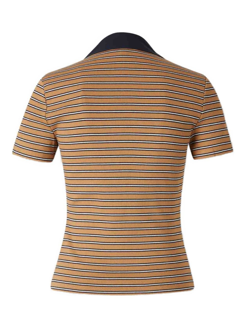 striped ribbed polo shirt - 2