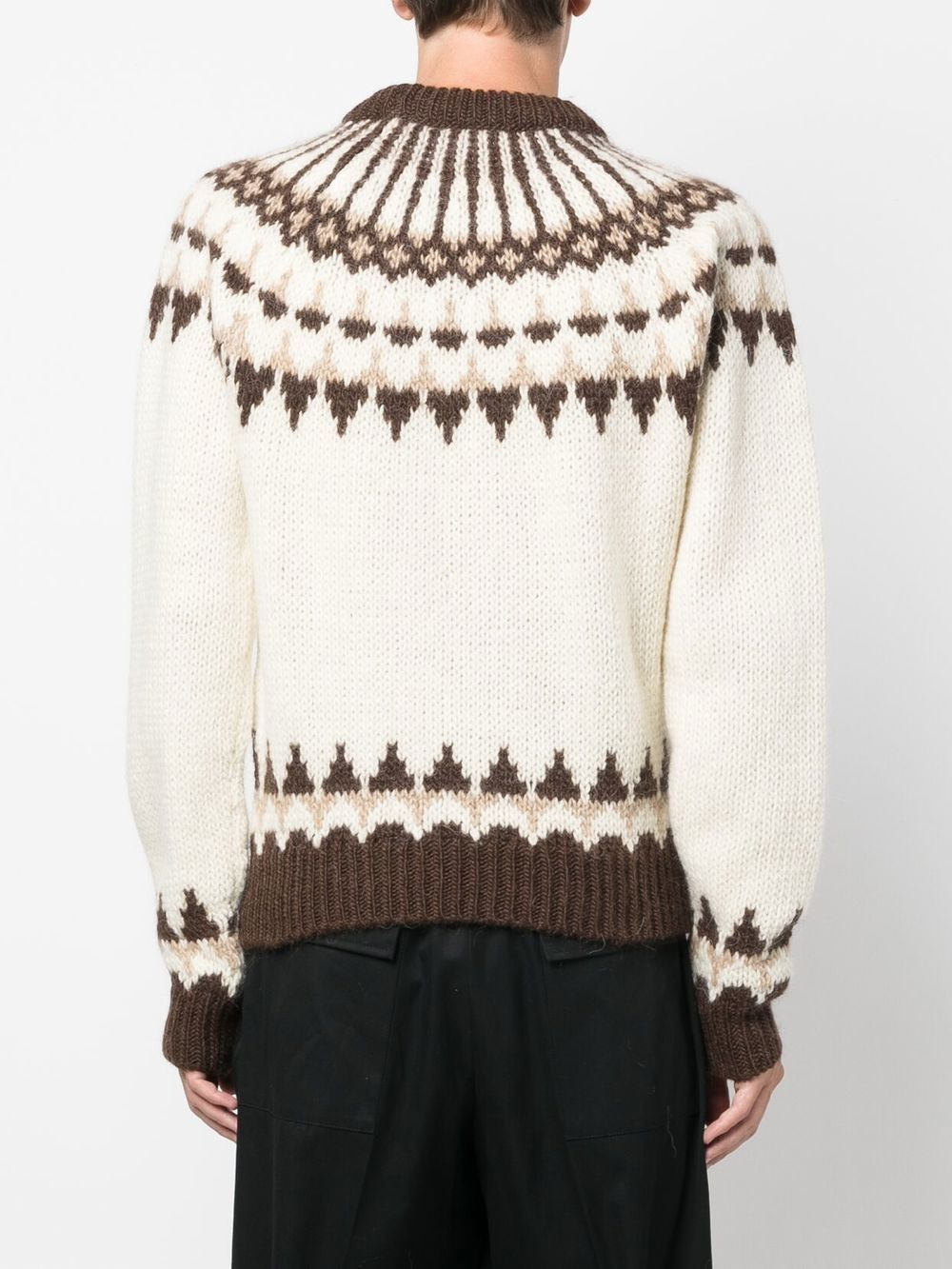 fair isle-style knitted jumper - 4
