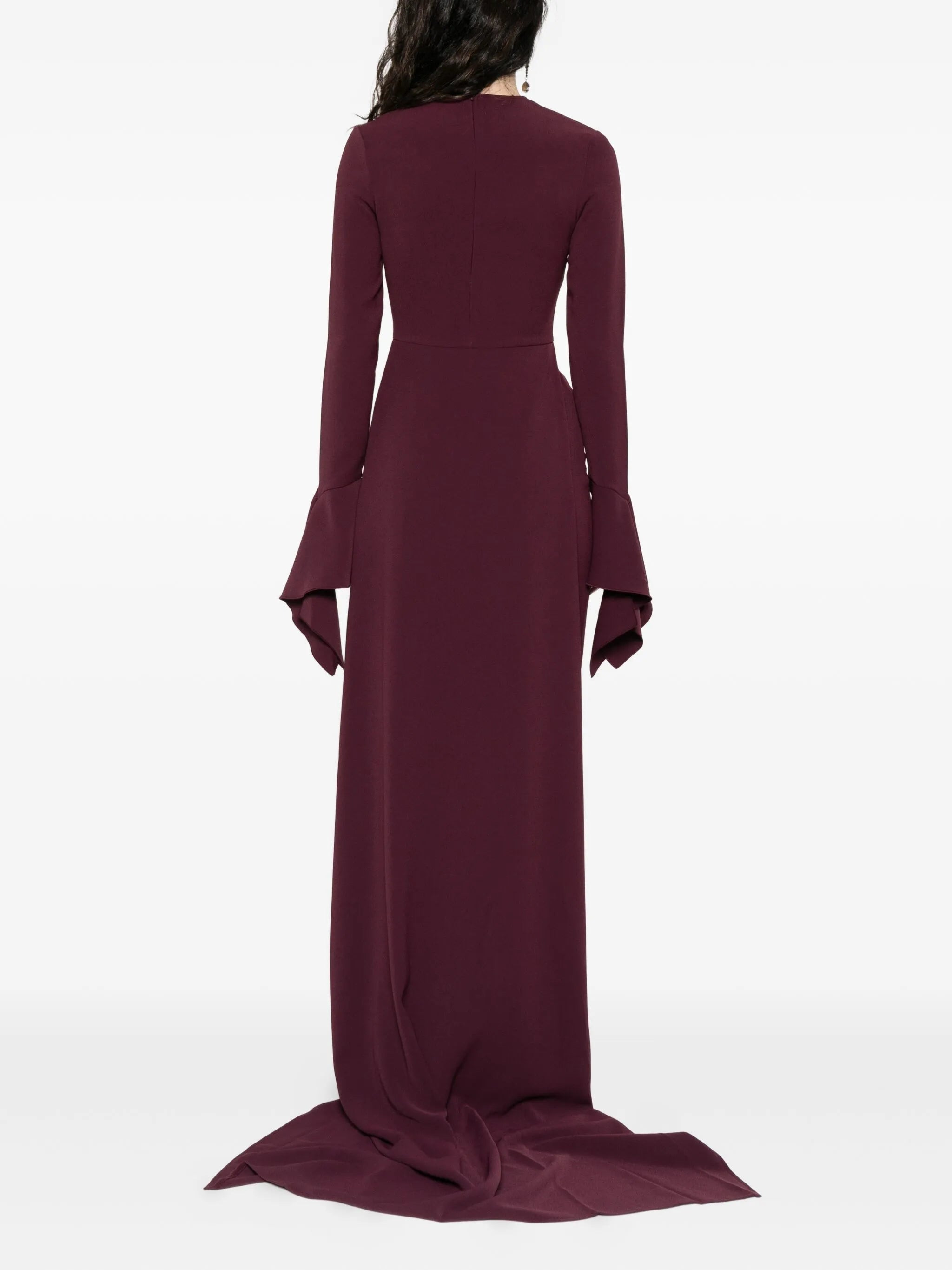 Solace London The Blake Flared-sleeve Maxi Dress - 3