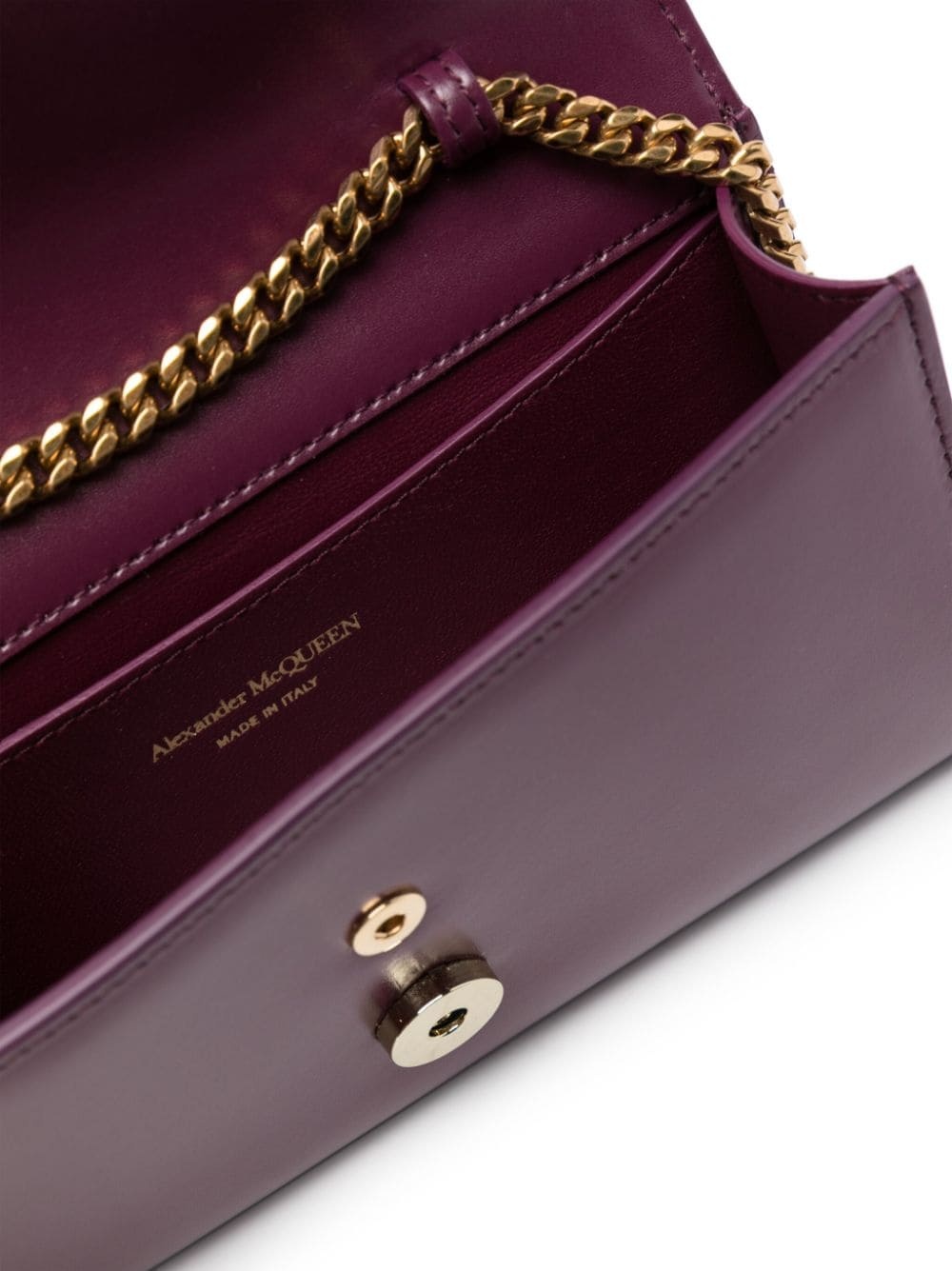 Skull quilted clutch bag - 5
