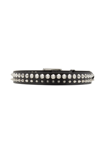 Alessandra Rich LEATHER BELT WITH SPIKES - 3CM outlook