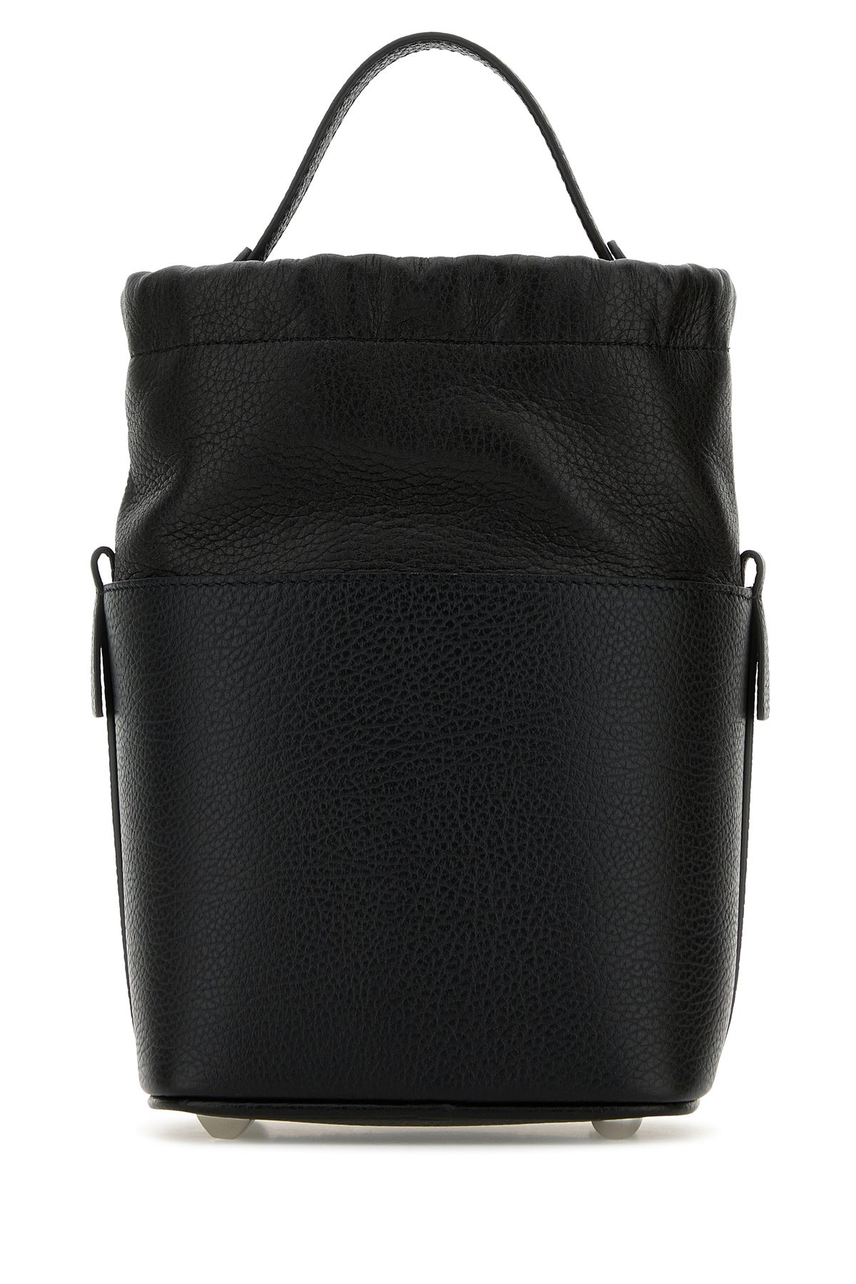 Black leather mini 5AC bucket bag - 3