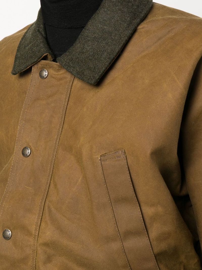 waxed cotton field jacket - 5