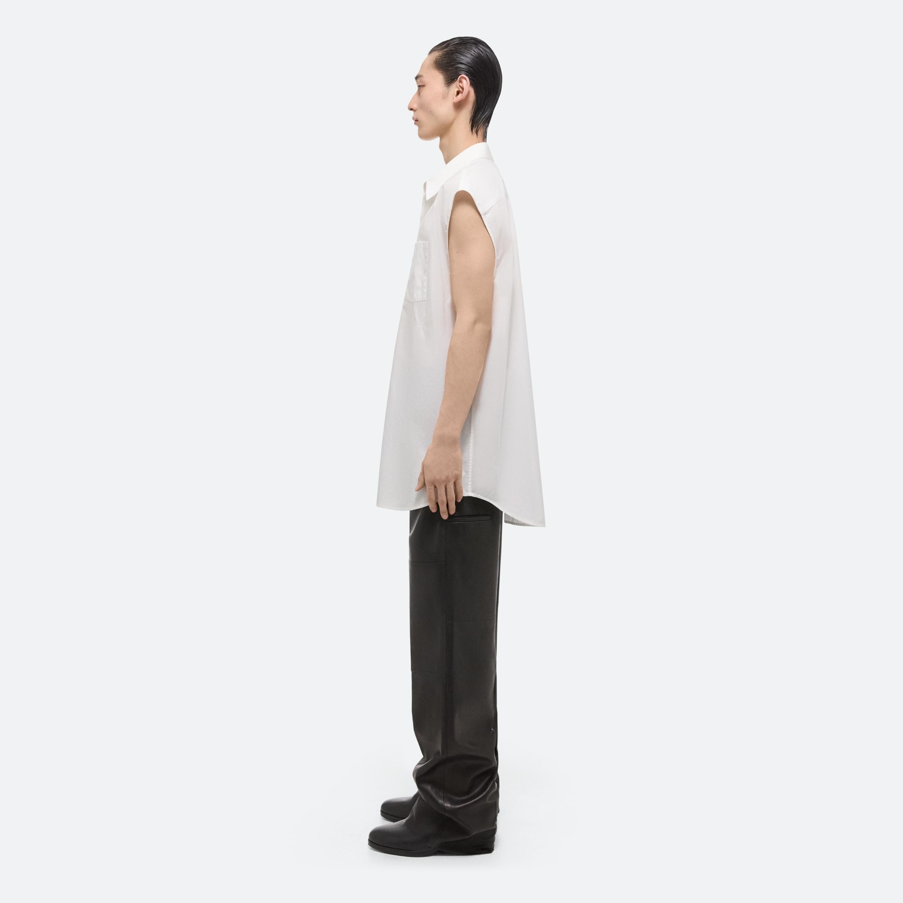 OVERSIZED SLEEVELESS SHIRT - 6