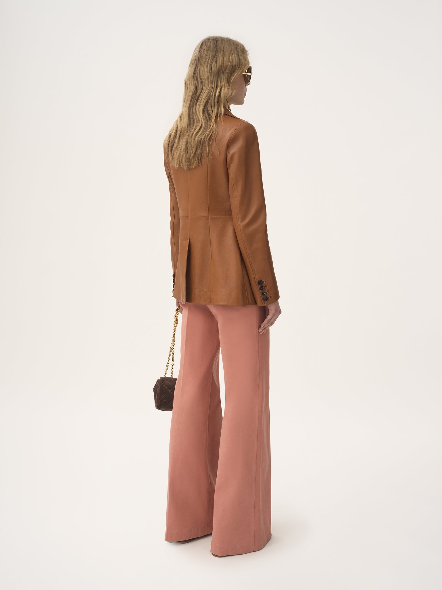 TAILORED JACKET IN LEATHER - 5