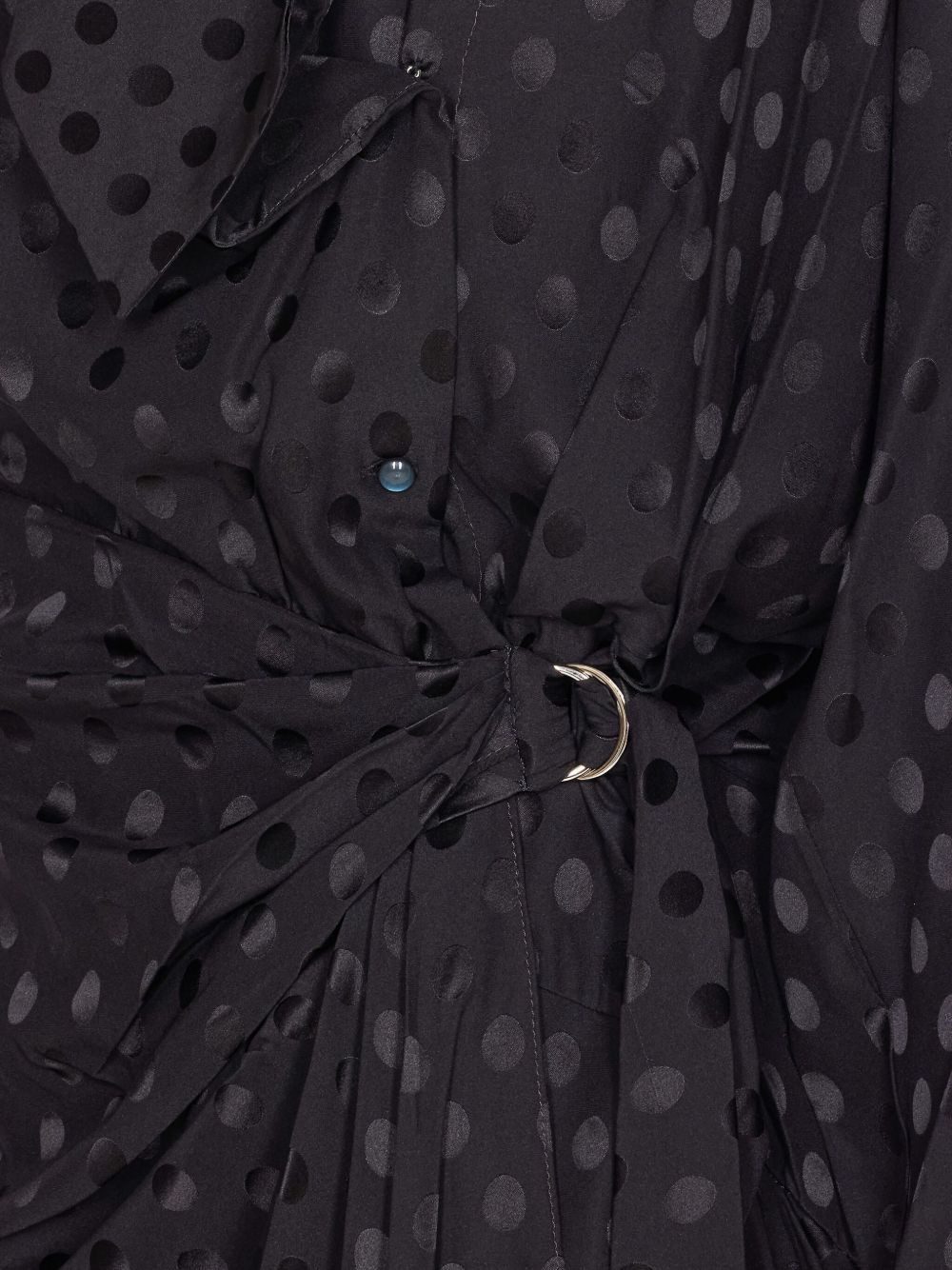 polka-dot tie-belt dress - 3