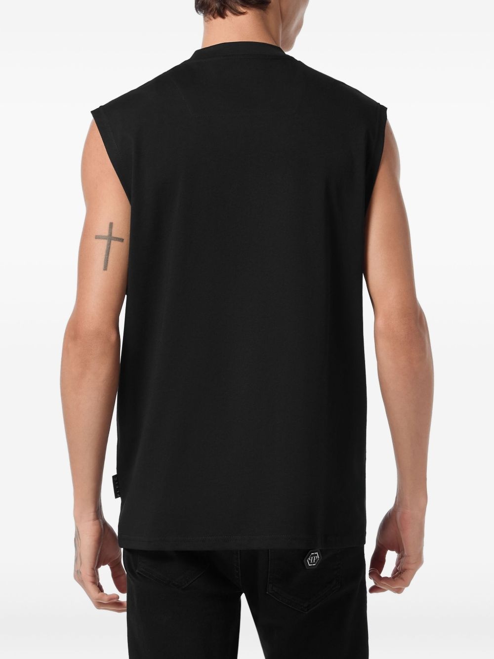 round-neck sleeveless T-shirt - 4